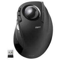 Mouse Trackball Sem Fio ELECOM DEFT 2,4 GHz - Controle com o Dedo