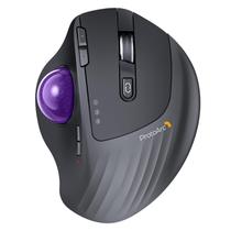 Mouse Trackball sem fio ProtoArc EM01NL Bluetooth Roxo