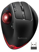 Mouse Trackball sem fio SABLUTE Ergonômico Bluetooth Vermelho Mouse Trackball sem fio SABLUTE Ergonômico Bluetooth Vermelho