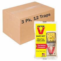 Mouse Trap Victor EZ Set Wooden Set, pacote com 12