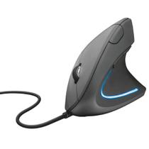 Mouse Trust Vertical Ergonômico Verto, LED Azul, 6 Botões - 22885