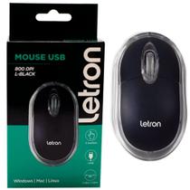 Mouse Usb 3 Botoes 800 Dpi L-Black 1601 R8 Letron 1 Un Mouse Usb 3 Botoes 800 Dpi L-Black 1601 R8 Letron 1 Un