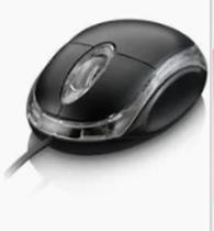 Mouse USB Básico Cor Preto Kapbom