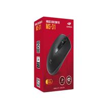 Mouse Usb C/ Fio C3tech Ms-31bk 3 Botões Preto Pc Notebook