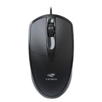 Mouse USB C3Tech MS-31BK 1000 DPI, Preto