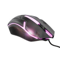 Mouse USB com Fio Preto com Luz de Led CB-818