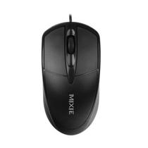 Mouse Usb Com Fio Preto X2 Mixie