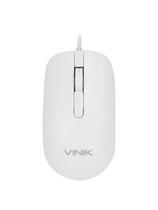Mouse Usb Dynamic Slim Branco 1600 Dpi Cabo 1,8m - Vinik - Dm126b