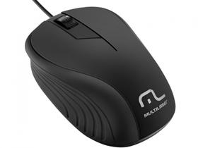 Mouse USB Emborrachado Multilaser MO222 Preto