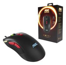 Mouse Usb Gamer 7200dpi 7 Botoes Rgb Rainbow Aoc - GM180B Mouse Usb Gamer 7200dpi 7 Botoes Rgb Rainbow Aoc - GM180B