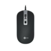 Mouse USB Lecoo - 2000dpi Sensor Óptico - Cabo 1.4 Metros - Ergonômico - Preto - MS104