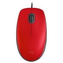 Mouse USB Logitech M110 Silent 1000 Dpi Vermelho - 910-006755-V - 910-006755-V