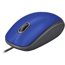 Mouse USB M110 com Clique Silencioso - Azul - Logitech
