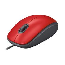 Mouse USB M110 Vermelho c/ Clique Silencioso Logitech