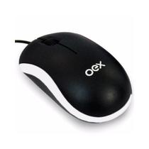 Mouse USB MS103 Preto/Branco - OEX