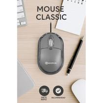 Mouse USB Óptico 1200 DPI Leve Ergonômico Silencioso Plug & Play para PC Notebook Escritório Office