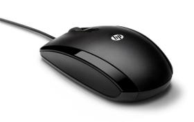 Mouse USB óptico com fio HP x500 para ambas as mãos Mouse USB óptico com fio HP x500 para ambas as mãos