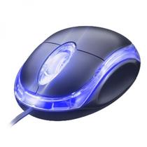 Mouse Usb Optico Scroll Neon Azul