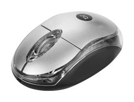 Mouse Usb Prata Com Alta Precisão Bright