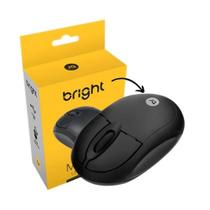 Mouse Usb Simples Óptico Com Fio Pc Notebook 0106 Bright 1000 Dpi Basico