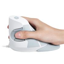 Mouse Vertical Ergonômico com Fio M618BU - 1600 DPI - Branco