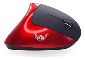 Mouse Vertical Ergonômico S/ Fio Previne Tendinite Altomex - Vermelho Mouse Vertical Ergonômico S/ Fio Previne Tendinite Altomex - Vermelho