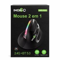 Mouse Vertical Ergonômico Sem Fio Recarregável RGB Imenso IMS929 Destro Mouse Vertical Ergonômico Sem Fio Recarregável RGB Imenso IMS929 Destro
