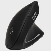 Mouse vertical OEX 1200dpi Preto Wireless e bluetooth MS605