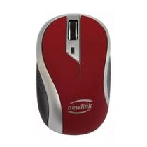 Mouse wireless 1600 dpi newlink wave MO112 vermelho Ergonômico Confortável Estiloso Qualidade alta Escritório