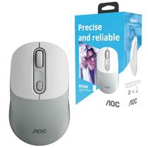 Mouse Wireless AOC, USB, 1600 DPI, Branco - MS300W Mouse Wireless AOC, USB, 1600 DPI, Branco - MS300W