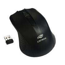 Mouse Wireless C3Tech, M-W20BK, 1000DPI - Preto