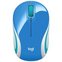 Mouse Wireless Logitech M187 - Mini - Azul