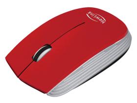 Mouse Wireless Newlink Optimus Vermelho Prata Mo221Nl