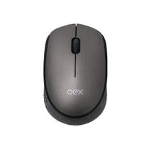 Mouse Wireless Oex Ms409 Com 3 Botões Chumbo E Preto