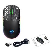 Mouse Wireless Óptico Hxsj T90 Rgb Bluetooh E Cabo