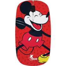 Mouse Wireless Xtech Mickey Mouse - Sem Fio XTM-D340MK - Vermelho/Preto