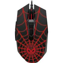 Mouse Wireless Xtech Miles Morales - com Fio XTM-M520SM - Preto/Vermelho