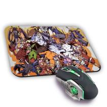 Mousepad 22x18 Digimon Desenho Manga Gamer