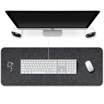 Mousepad 70X30Cm Tapete Feltro + Mousepad Couro +Porta Copos