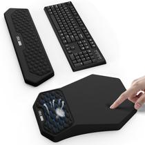 Mousepad abc.mat com Apoio de Pulso em Espuma de Memória 32 cm - Conjunto