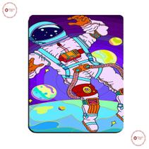 Mousepad Astronauta Perdido no Espaço Colorido 19x23cm Personalizado