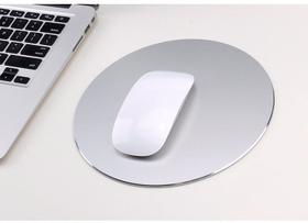 Mousepad Circular de Alumínio de Alta Qualidade para Laptop e Jogos - Compatível com MacBook