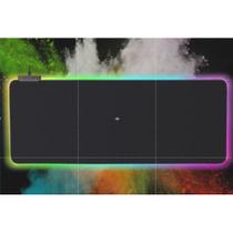 Mousepad Com LED RGB 80x30 cm / Mouse Pad Gamer Preto Extra Grande Iluminado Espectro 7 CORES pronto enviar!!