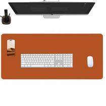 Mousepad couro executivo 60X30 para escritório + porta copos Mousepad couro executivo 60X30 para escritório + porta copos