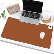 Mousepad couro executivo 60X30 para escritório + porta copos