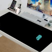 Mousepad Couro Executivo 60X30 Para Escritório + Porta Copos