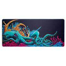 Mousepad Dazz Hybrid Daskmat Octopus, Extra Grande 900x400mm, Borda Costurada, Preto Estampado - 62000141 Mousepad Dazz Hybrid Daskmat Octopus, Extra Grande 900x400mm, Borda Costurada, Preto Estampado - 62000141