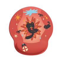 Mousepad de descanso de pulso Cute Black Cat 188x227mm de silicone Mousepad de descanso de pulso Cute Black Cat 188x227mm de silicone