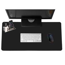 Mousepad Desk Pad Extra Grande 100X30 De Couro E Apoio Copo