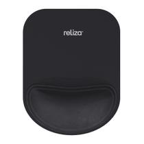 Mousepad Ergonômico Apoio Para Punho Macio Evita Ler E Dort Certificado NR17 Reliza Preto